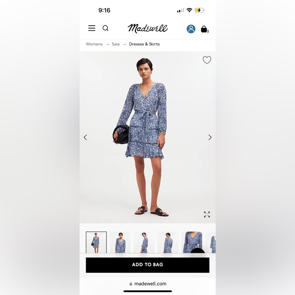 Madewell floral dress